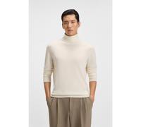 BOSS Jersey de cuello vuelto de cashmere - StyleL-Bernardo, 50501624 Blanco XXL