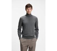 BOSS Jersey de cuello vuelto en lana merina extrafina - StyleH-Musso, 50565517 Gris L