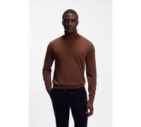 BOSS Jersey de cuello vuelto en lana merina extrafina - StyleH-Musso, 50565517 Marrón XXL