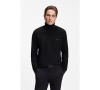 BOSS Jersey de cuello vuelto en mezcla de lana con detalles estructurados - StyleKN_Momentum-X TN, 50568950 Negro M
