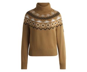 BOSS Jersey de cuello vuelto para equitación con estampado de punto - StyleANUK KNITWEAR JUMPER, B6W1009 Beige XS