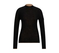 BOSS Jersey de equitación de punto suave con efecto de dos tonos - StyleMAY SOFTKNIT TURTLENECK, B4W1002 Negro XXS