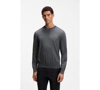 BOSS Jersey de lana merina con logo bordado - StyleH-Leno-L, 50571914 Gris XXXL