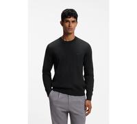 BOSS Jersey de lana merina con logo bordado - StyleH-Leno-L, 50571914 Negro XXXL