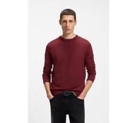 BOSS Jersey de lana virgen con mezcla de texturas - StyleH-Hincluso_IN, 50564601 Rojo oscuro XL