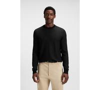 BOSS Jersey de lana virgen y algodón con estructura de espiga - StyleH-Habito, 50549985 Negro L