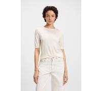 BOSS Jersey de manga corta de punto con costuras caladas - StyleC_Fiaffusa, 50543936 Blanco S