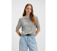 BOSS Jersey de manga corta de punto con costuras caladas - StyleC_Fiaffusa, 50543936 Gris claro S