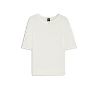 BOSS Jersey de manga corta de punto con costuras caladas - StyleC_Fiaffusa, 50543936 Natural XS
