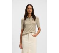 BOSS Jersey de manga corta en lana merina con cuello de polo - StyleFidenka, 50545015 Beige claro S