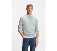 BOSS Jersey de mezcla de algodón con cashmere con aplique de logo - StyleKanovano_S, 50527583 Gris claro L