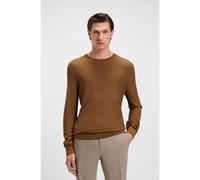BOSS Jersey de seda con estructura de cuadros Príncipe de Gales - StyleL-Intenso, 50543228 Marrón XXXL
