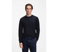 BOSS Jersey regular fit en lana merina - StyleH-Leno, 50565469 Azul oscuro L