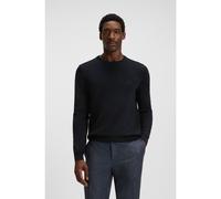 BOSS Jersey regular fit en lana virgen con logo bordado - StyleBotto-L, 50476364 Azul oscuro S