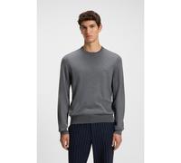 BOSS Jersey regular fit en lana virgen con logo bordado - StyleBotto-L, 50476364 Gris M