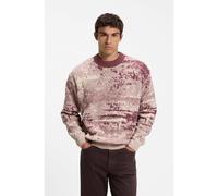 BOSS Jersey relaxed fit con motivo en jacquard - StyleKastet, 50571400 Rojo estampado S