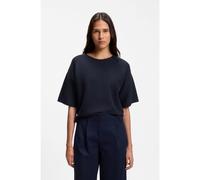 BOSS Jersey relaxed fit en algodón y lana virgen - StyleC_Fouetta, 50560012 Azul oscuro L