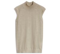 BOSS Jersey sin mangas de lana merina con cuello inglés - StyleFipini, 50544998 Beige claro M