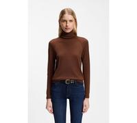 BOSS Jersey slim fit de cuello vuelto en lana merina extrafina - StyleFrizani, 50548298 Marrón L