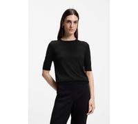 BOSS Jersey slim fit de manga corta en lana merina superfina - StyleFarbella, 50544996 Negro M