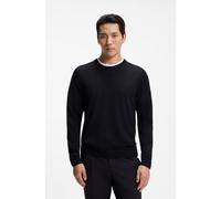 BOSS Jersey slim fit en lana merina - StyleLeno-P, 50468239 Negro S