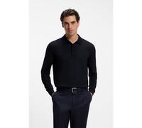 BOSS Jersey tipo polo de lana merina - StyleH-Lancione, 50565503 Azul oscuro L
