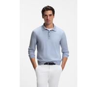BOSS Jersey tipo polo de lana merina - StyleH-Lancione, 50565503 Celeste M