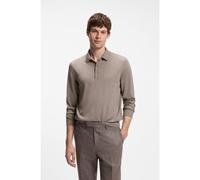 BOSS Jersey tipo polo de lana merina - StyleH-Lancione, 50565503 Marrón claro XXL