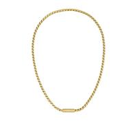 BOSS Jewelry Collar de Cadena para Hombre Colección DORAN en Acero Inoxidable con una Placa Grabada
