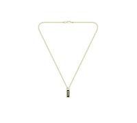 BOSS Jewelry Collar de Cadena para Hombre Colección KASSY EMBLEM en Acero Inoxidable con un Colgante en Esmalte Negro - Disponible en Plateado o Dorado