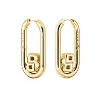 BOSS Jewelry Collar, Pulsera de cadena y Pendientes para Mujer Colección DOUBLE B SWING en acero inoxidable Oro Amarillo
