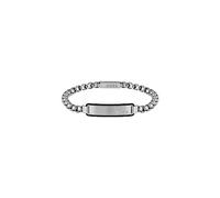 BOSS Jewelry Pulsera de cadena para Hombre Colección ID disponible en negro a plateado