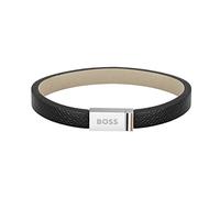BOSS Jewelry Pulsera de cadena para Hombre Colección ID, Plata, M