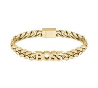 BOSS Jewelry Pulsera de Cadena para Hombre Colección KASSY de Oro Amarillo con un Charm - 1580505M