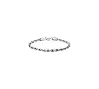 BOSS Brazalete en tono plateado con cadena estilo cuerda - StyleMYLES, HB1580809 Tono plateado M