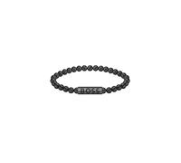 BOSS Jewelry Pulsera de Cuentas para Hombre Colección SPHERE con Acabado en Negro (IP) - 1580659M