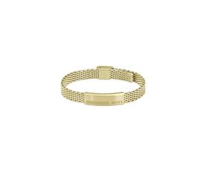 BOSS Jewelry Pulsera de Eslabones para Hombre Colección ALEN en Oro Amarillo con una Placa Grabada - 1580610