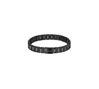 BOSS Brazalete de eslabones chapado en negro con logo en el cierre - StyleCANDOR JEWELRY, HB1580752 Negro pcs.