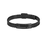 BOSS Jewelry Pulsera de Malla para Hombre Colección ALEN en Acero Inoxidable Negro - 1580612