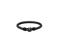 BOSS Jewelry Pulsera de piel para Hombre Colección THAD CLASSIC Negro y Marrón - Disponible en Diferentes Tallas