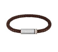 BOSS Jewelry Pulsera para Hombre Colección ARES con Cuero Trenzado de Una o Doble Vuelta - Disponible en Azul Marino, Marrón o Negro