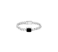 BOSS Jewelry Pulsera para Hombre Colección ODELL en Acero Inoxidable Con Ónix Negro