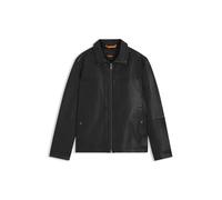 BOSS Jorest Cuero_Outerwear, Negro, 50 Hombres