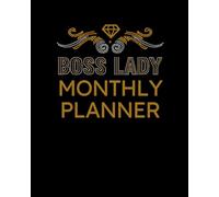 Boss Lady Monthly Planner: Undated Minimalist Layout for Business Calendar Organization, Neurodivergent-Friendly Lexend Font, Productivity & Scheduling, Goal Setting, Black Cover Design