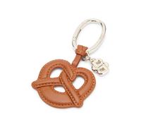 BOSS Llavero de piel con forma de pretzel y monograma Double B - StyleBretzel Charm, 50573403 Marrón pcs.