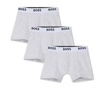 BOSS Lot de 3 Boxers garçon, Gris de Chine, 4 ANS