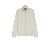 BOSS Chaqueta en algodón elástico con cremallera y logo bordado - StyleMix&Match Jacket Z, 50515307 Gris claro XL