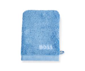BOSS Manopla de baño de algodón con logo bordado - StyleLOFT Camel GANT 015021, MITT-LOFT Azul oscuro ONESI