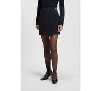 BOSS Minifalda de crepé con parte delantera cruzada - StyleVandera, 50541978 Azul oscuro 34