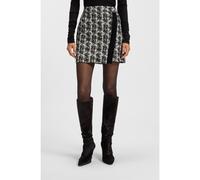 BOSS Minifalda en tweed con motivo de plumas - StyleVoloria, 50548101 Blanco / Negro 46